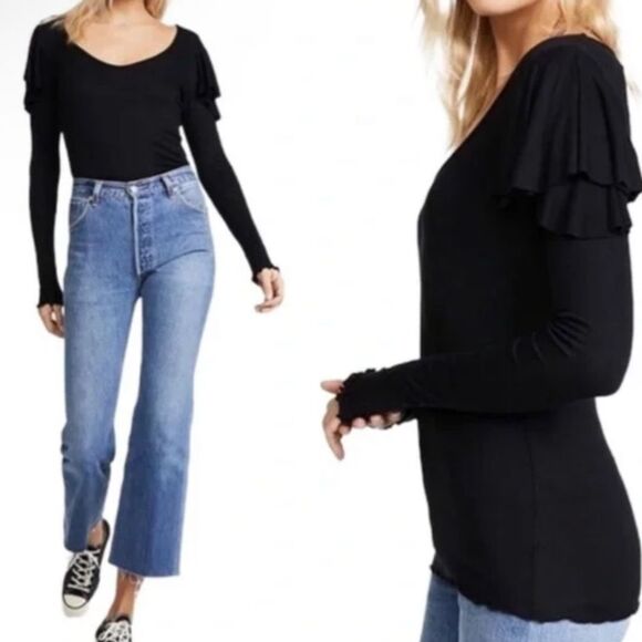 We The Free Black Long Sleeve Top - Picture 4 of 4